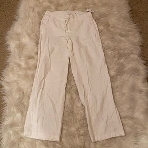 Linen beachy white lightweight pants